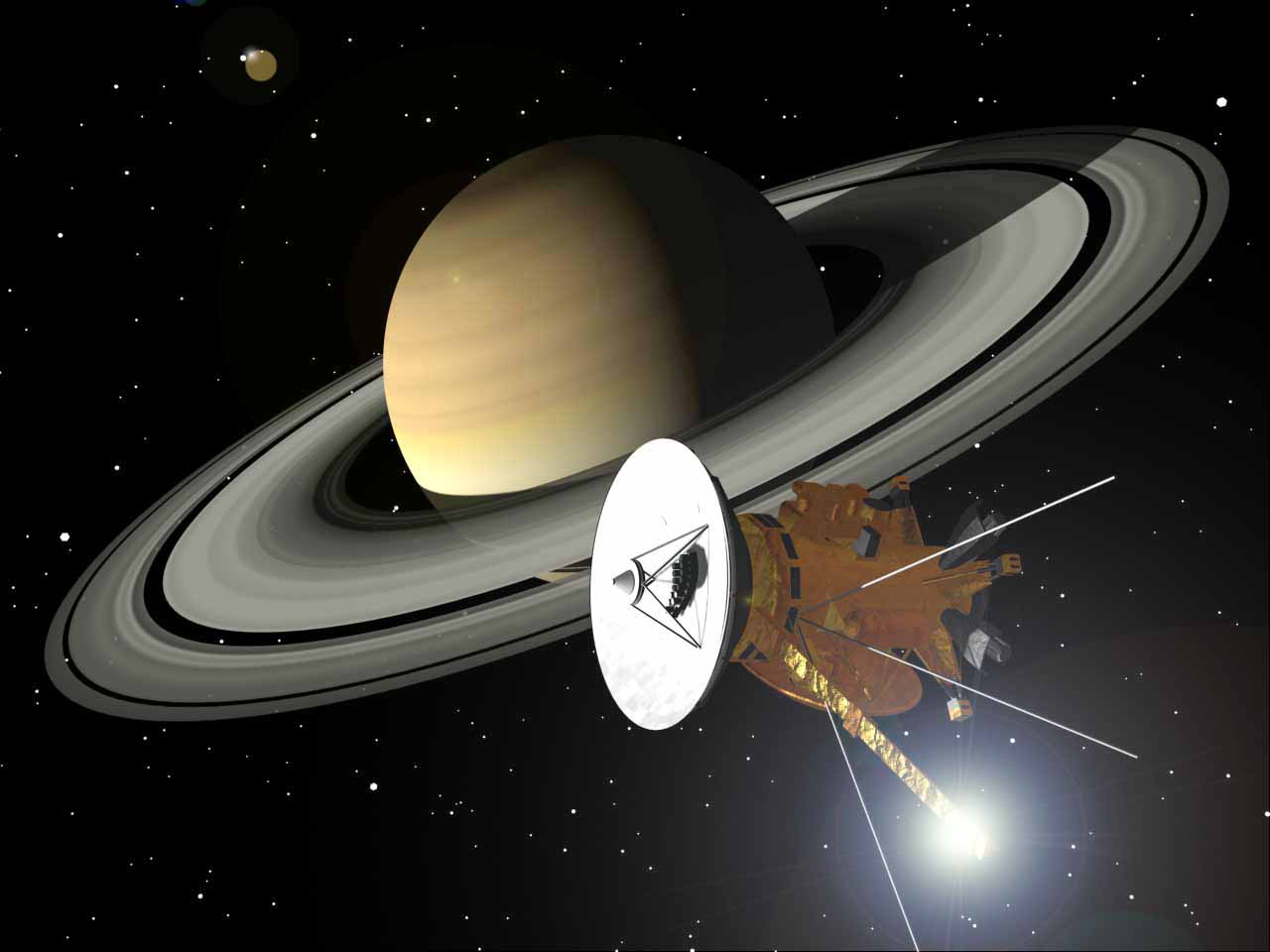 Imagem da espaçonave Cassini